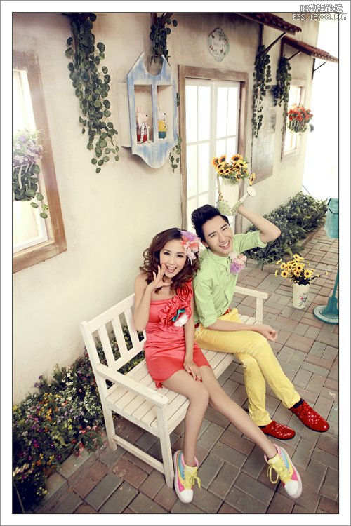 教你怎么用PS调出小清新的婚片,PSDEE.COM