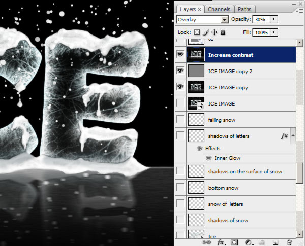 超详细！PS制作冰块积雪结合的冰雪字教程,PSDEE.COM